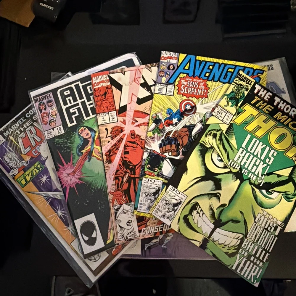 70 Vintage Comic Lot Marvel X-man Sectaurs Alpha Flight Luke Cage Fallen Angels